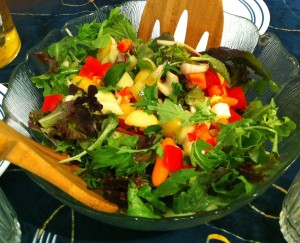 Karl’s Mesclun Salad with Fig Balsamic Dressing