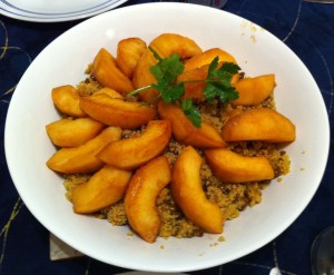 Karl’s Moroccan Quince and Green Lentil Pilaf
