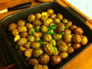 Karl’s Rosemary Roasted Marble Potatoes and Whole Garlic
