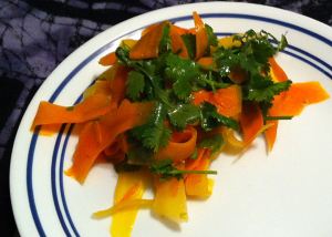Karl’s Carrot Ribbon Salad with Lime Dressing