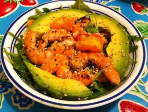 Karl’s Szechuan Pepper Shrimp and Arugula Salad
