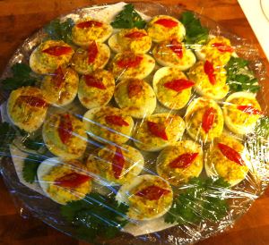 Karl’s Potluck Curried Deviled Eggs