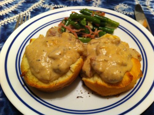 Karl’s Biscuits and Andouille Sausage Gravy