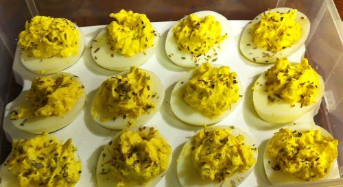 Karl’s Oregano and Parmesan Deviled Eggs