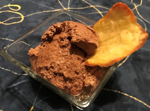Jan's Almond Chocolate Mousse with Tuile